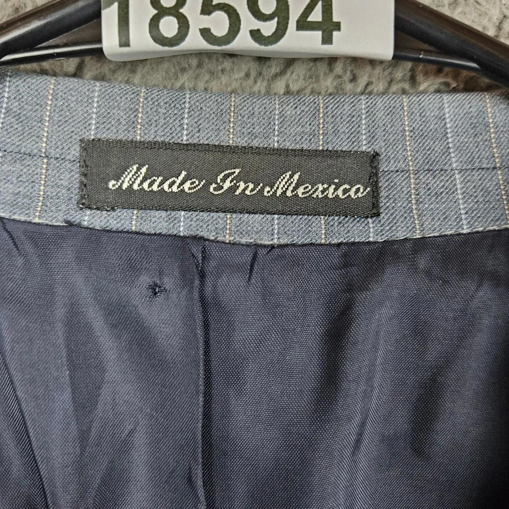 Lauren Ralph Lauren Men Striped Wool Blend‎ Blazer Jacket Size 42R